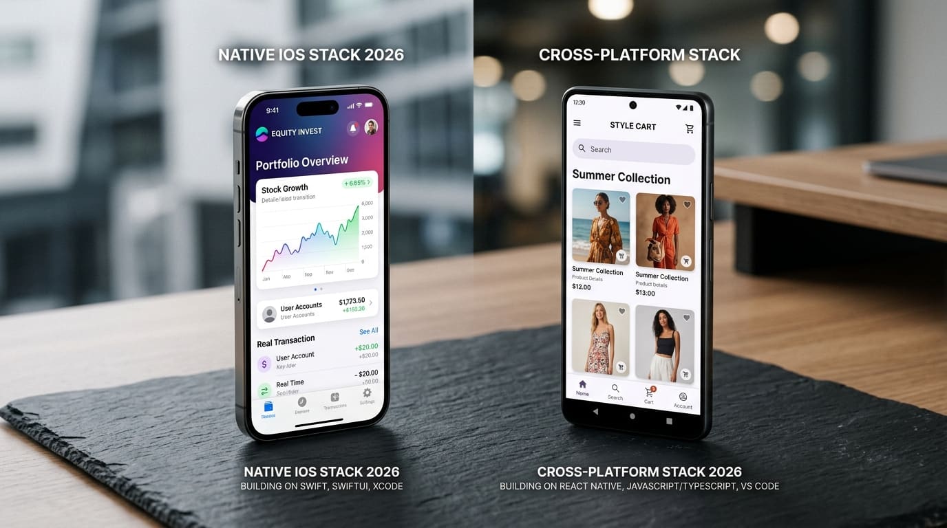 Native vs. Cross-Platform: Choosing the Right Mobile Stack in 2026 — cover artwork