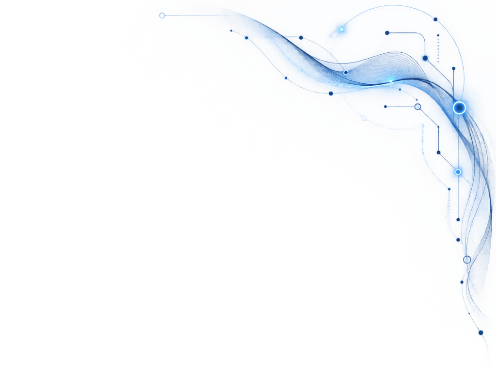 Abstract blue network curve